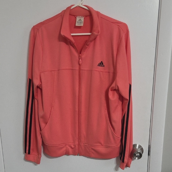 Adidas Women's Coral Bomber Jacket with Black Accents - Picture 7 of 7